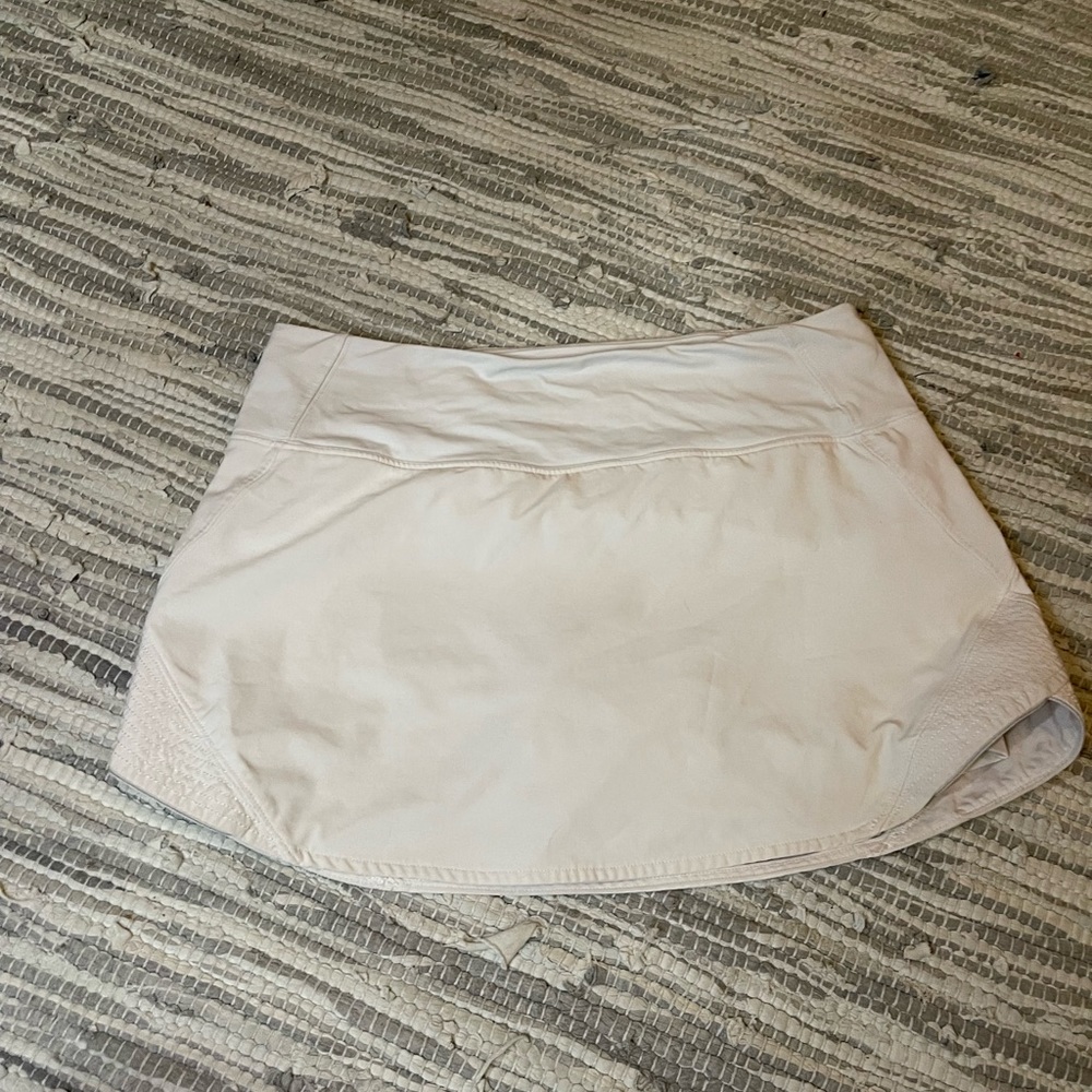 White lululemon tennis skirt